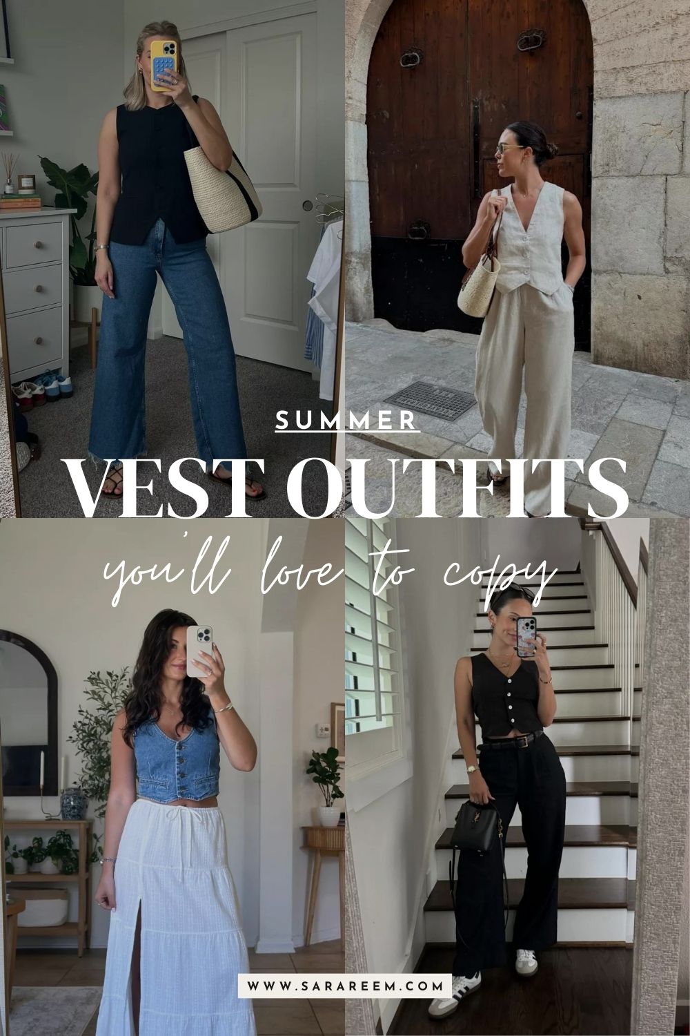 summer vest outfits