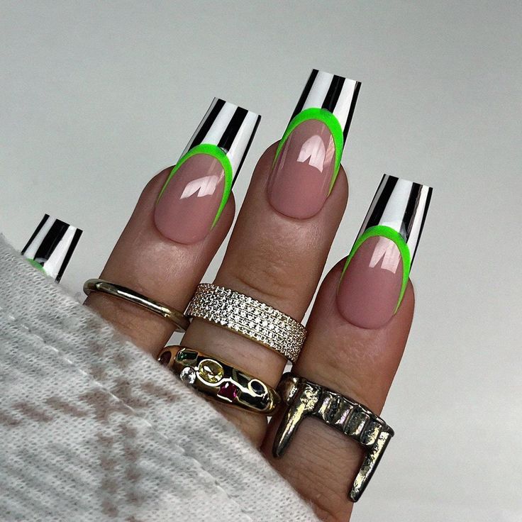 15+ Bold, Bright, and Spooky Beetlejuice Nails to Elevate Your Look