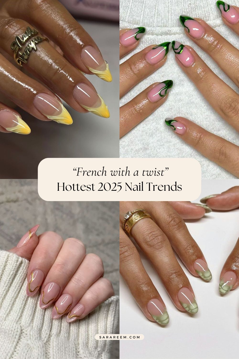 French with a Twist - 2025 nail trends and nail colors