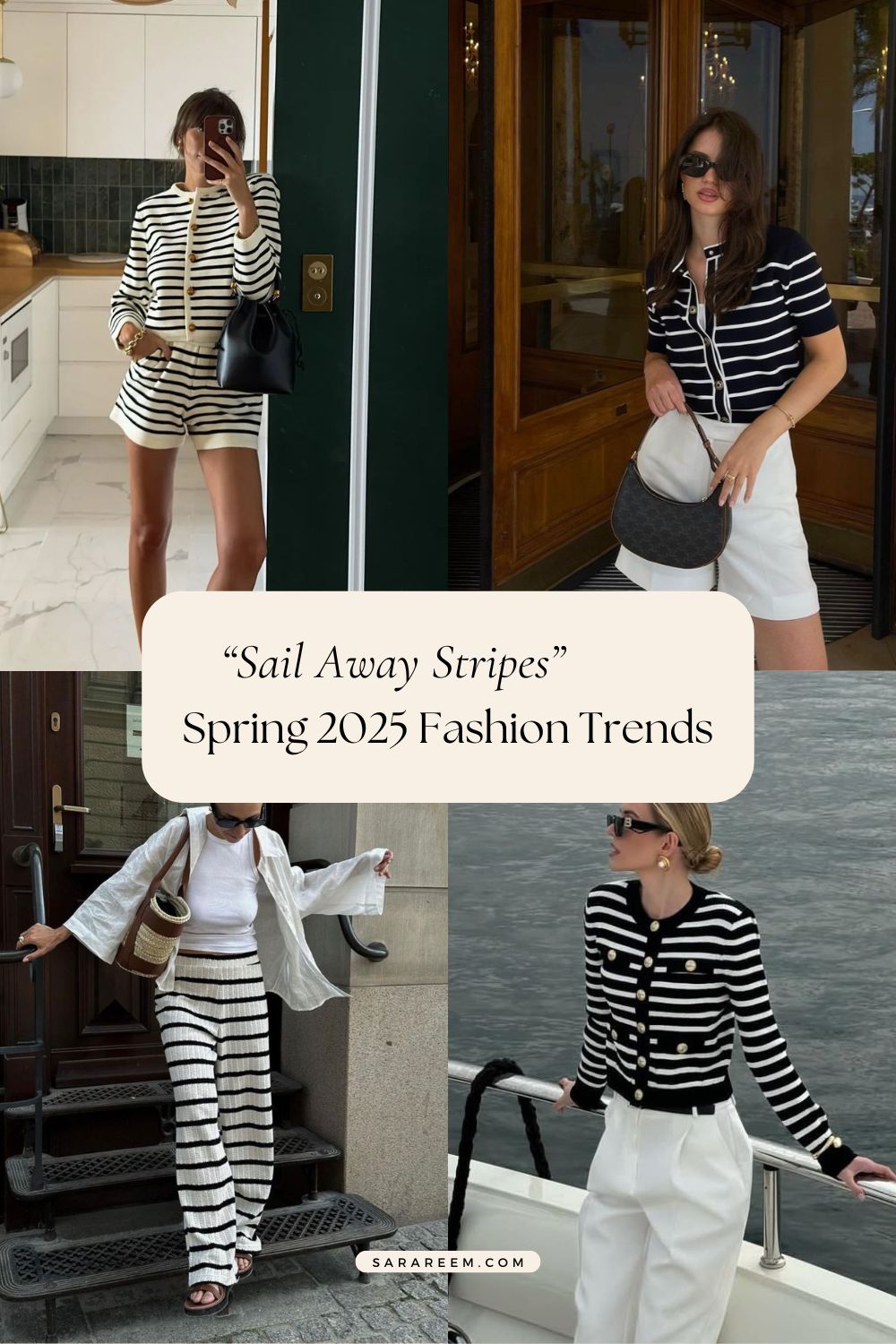 spring 2025 fashion trends - Sail Away Stripes