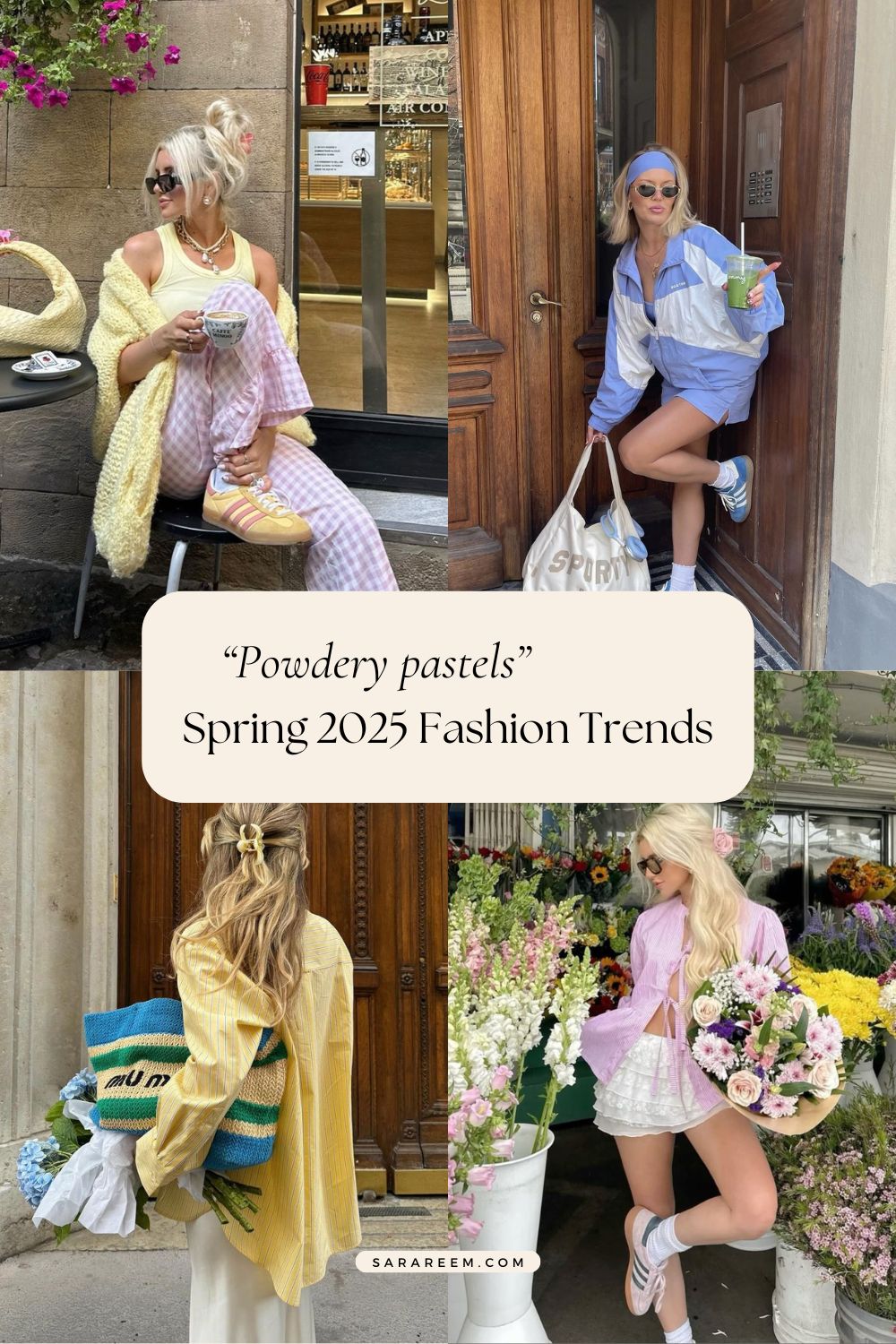 spring 2025 fashion trends - Powdery Pastels