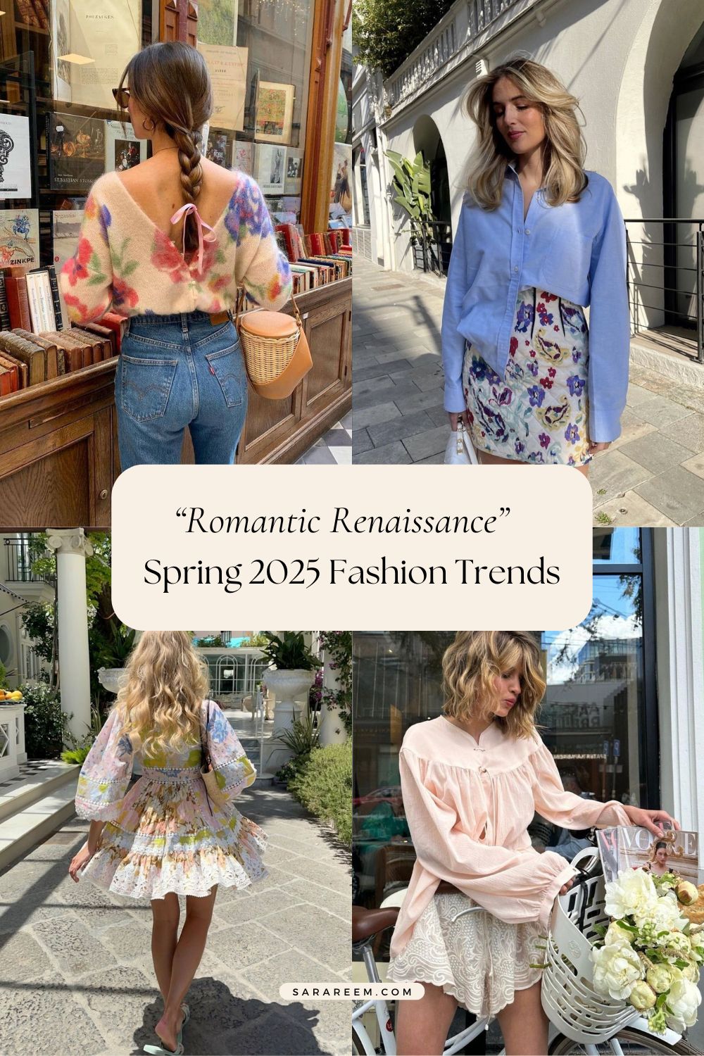 spring 2025 fashion trends - Romantic Renaissance