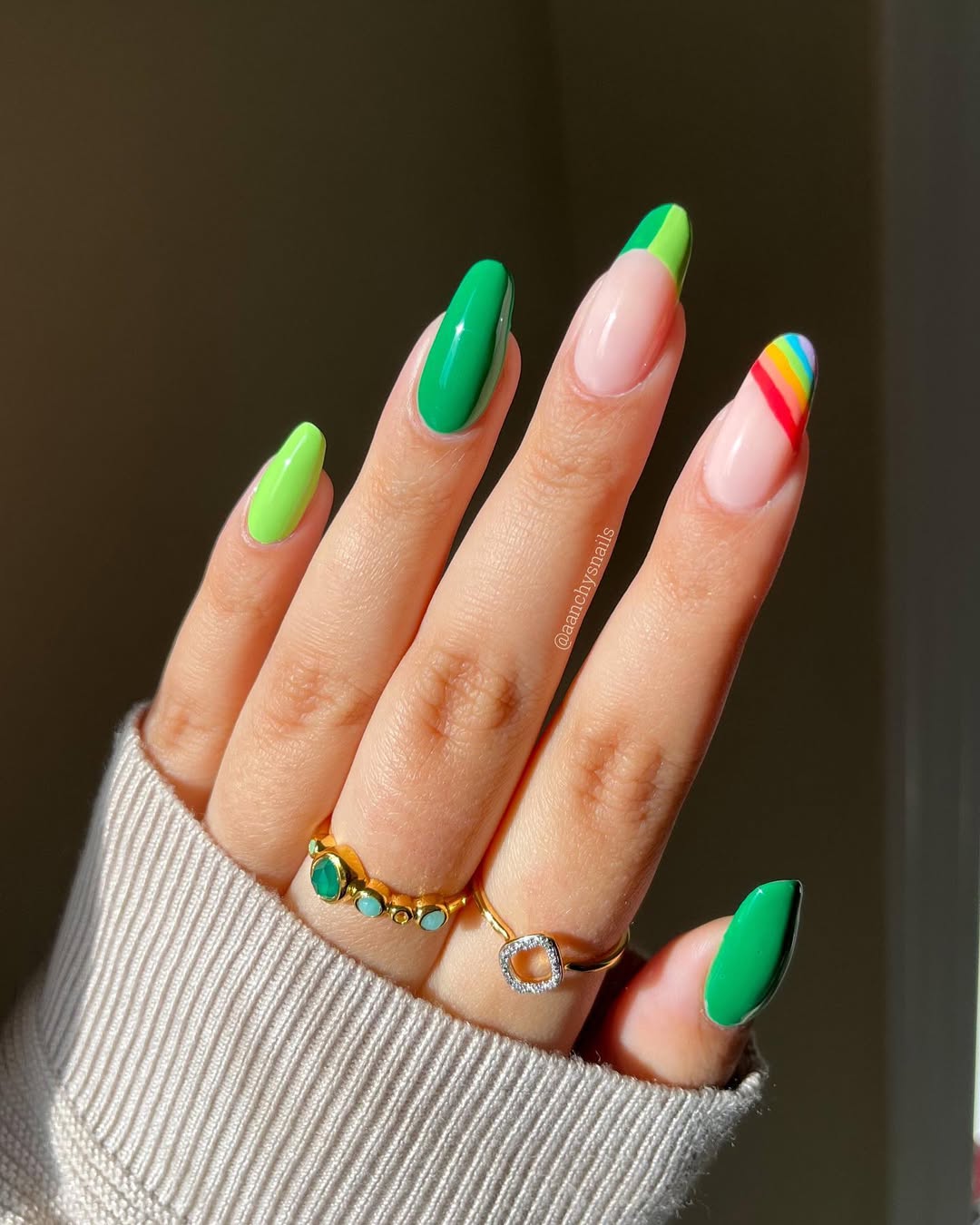 st. patrick's day nails 2025