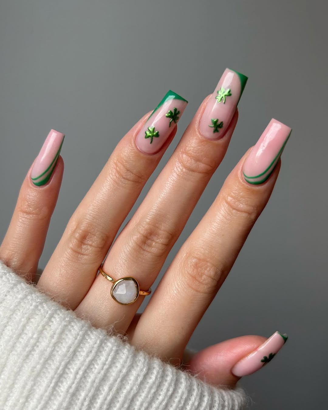 st. patrick's day nails 2025