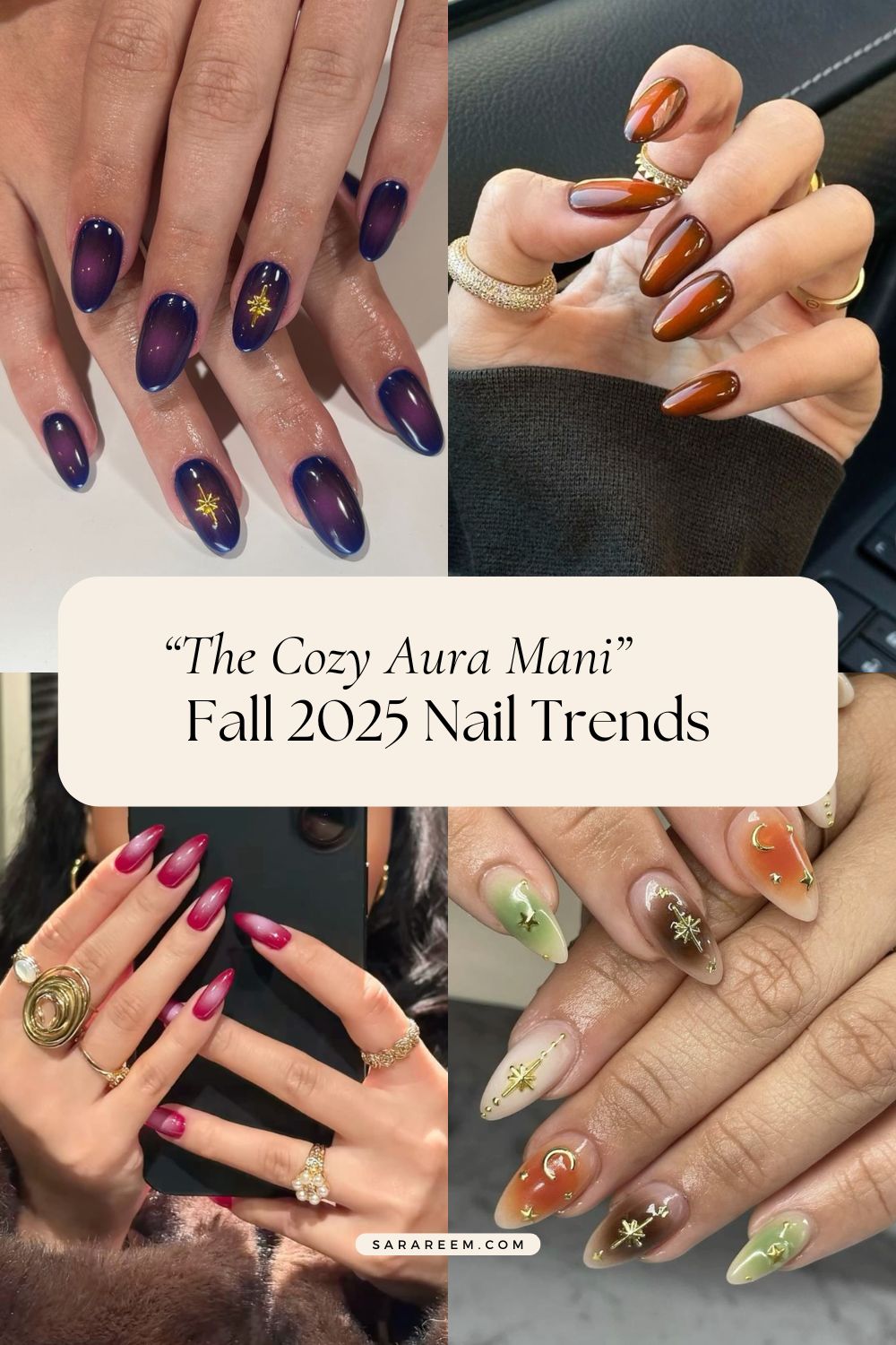 Fall 2025 Nail trends-The Cozy Aura Mani