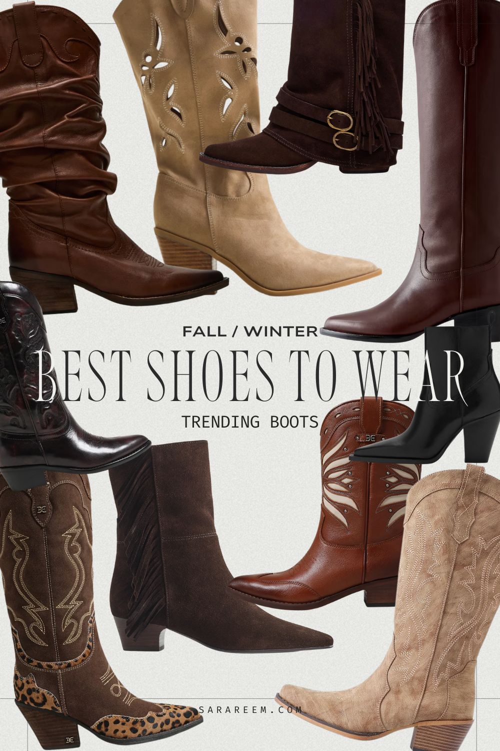 Best shoes fall winter to wear 2025 2026 - Trending Boots Slouchy, Cowboy & Western