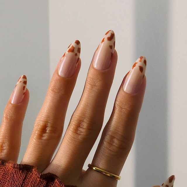 basecoatstories - Fall French tip nails
