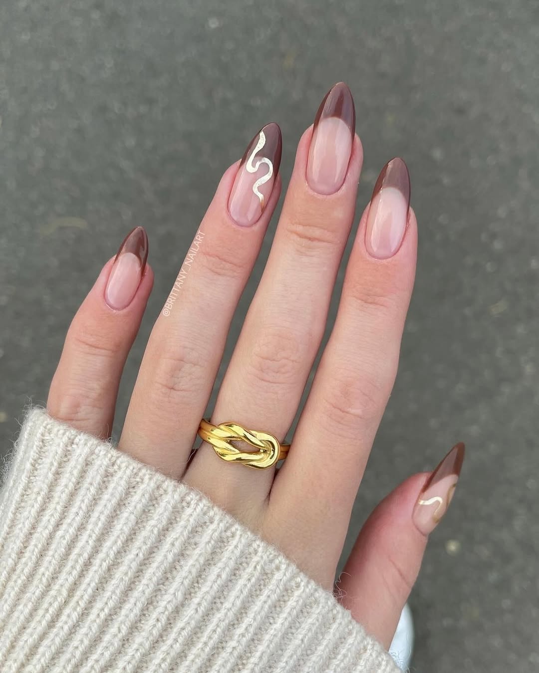 brittany_nailart - Fall French tip nails