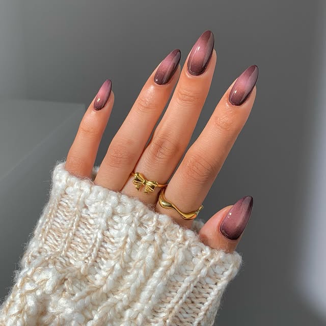 glossytipped -brown nails-brown nail ideas glossytipped -brown nails-brown nail ideas