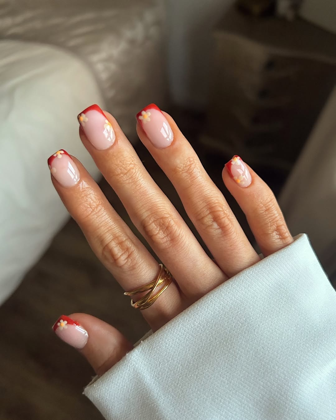 lillypalm__ - Fall French tip nails