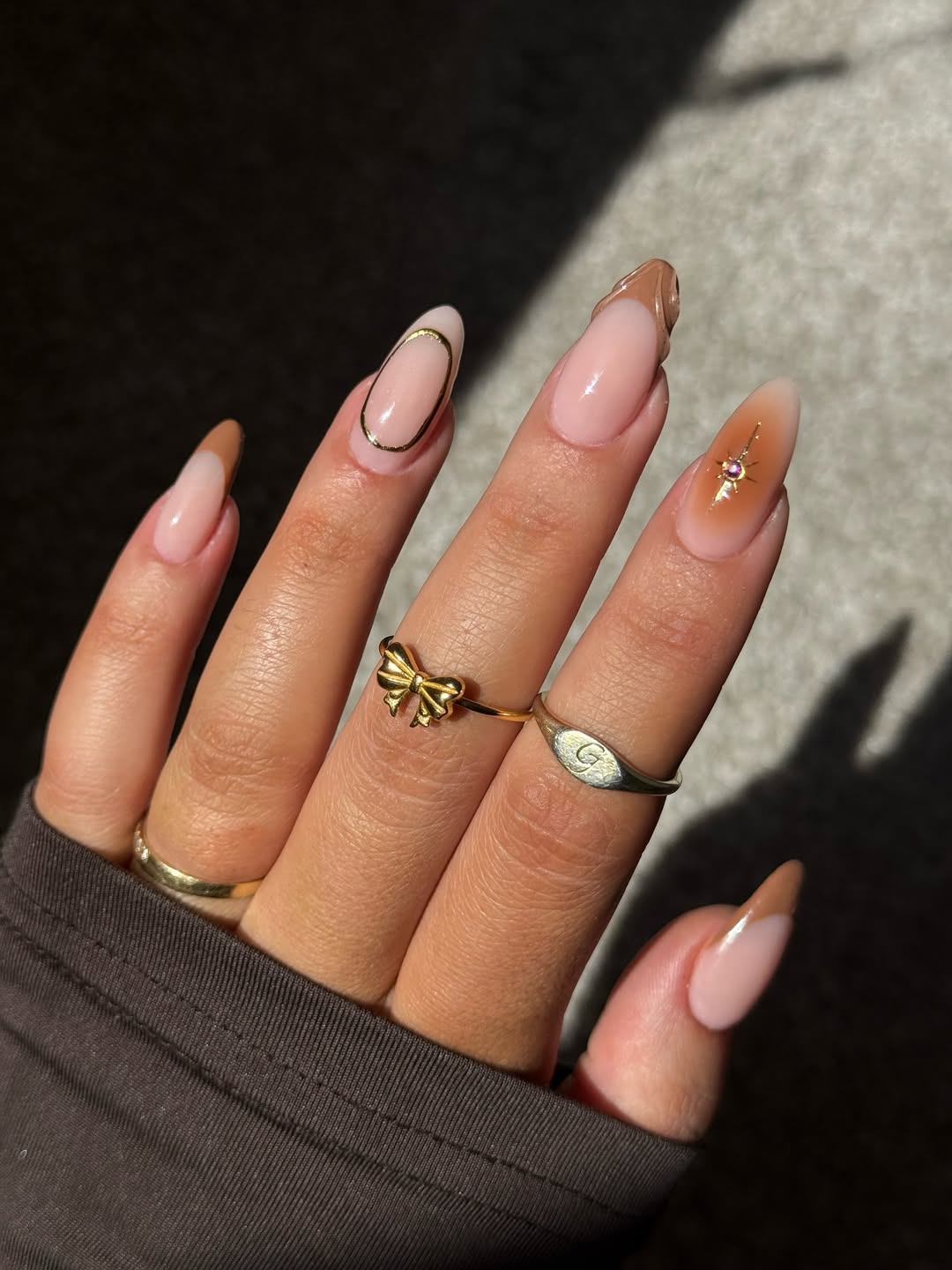 nailsby_gxx - Fall French tip nails