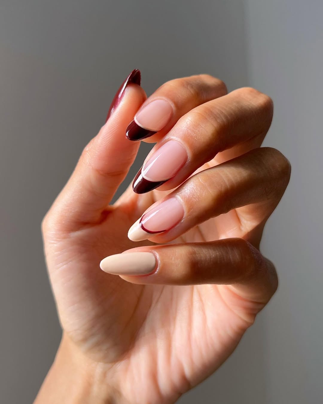 Fall French tip nails - french tip nails for fall- overglowedit
