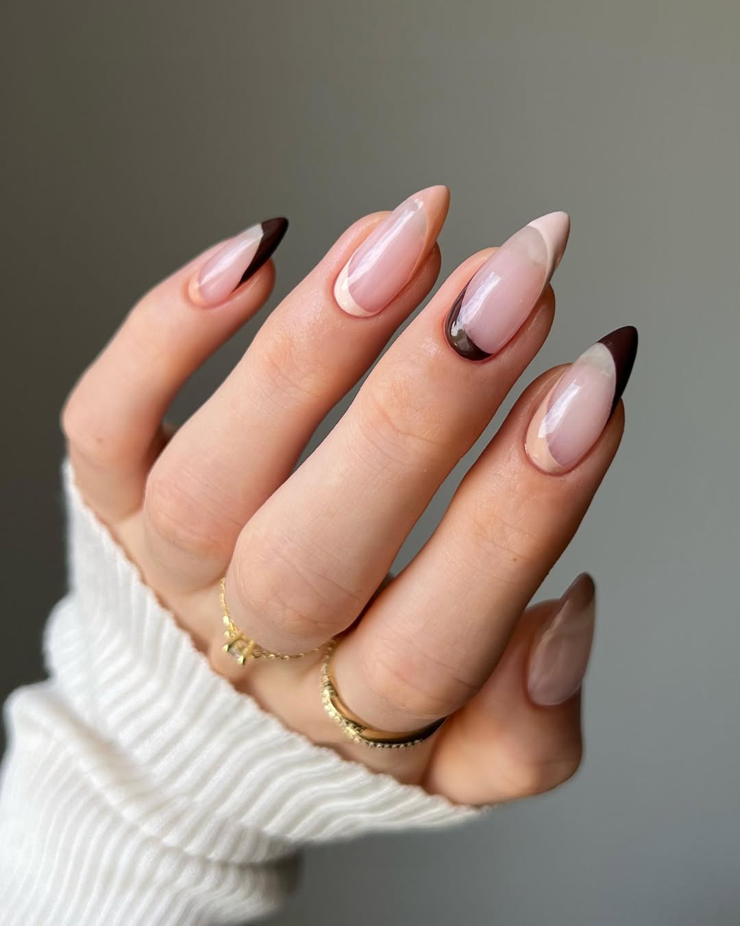 thehotblend - Fall French tip nails