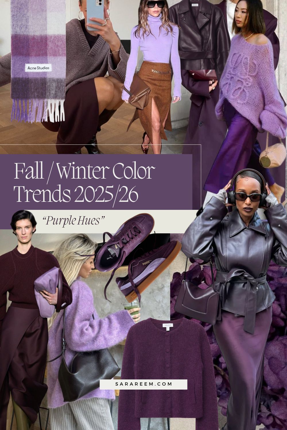 Fall-Winter Color Trends 2025-26 - Purple Hues Fall-Winter Color Trends 2025-26 - Purple Hues