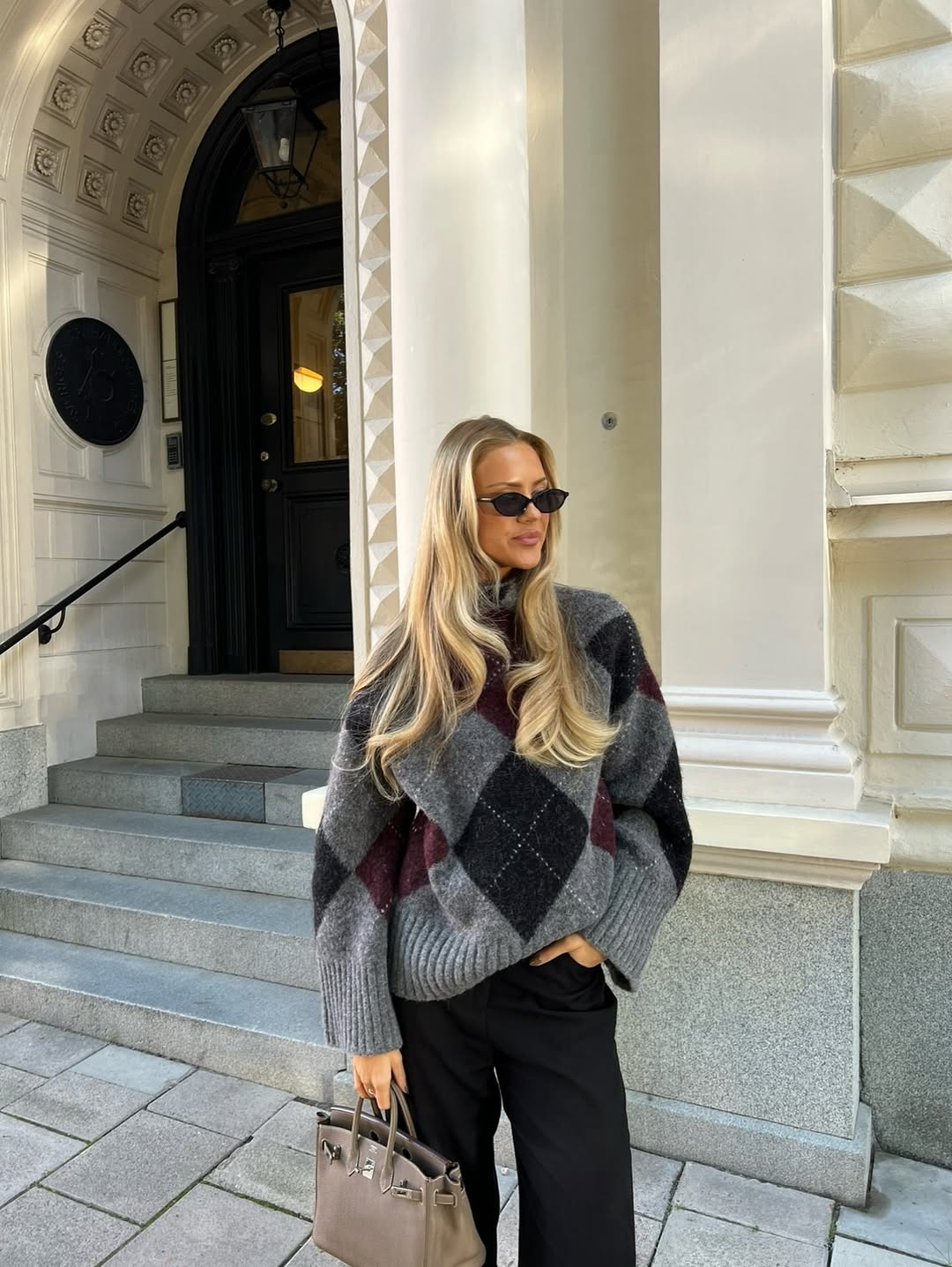 emmygunn - Argyle Sweater Outfit - Argyle Knits Trend Fall 2025 emmygunn - Argyle Sweater Outfit - Argyle Knits Trend Fall 2025