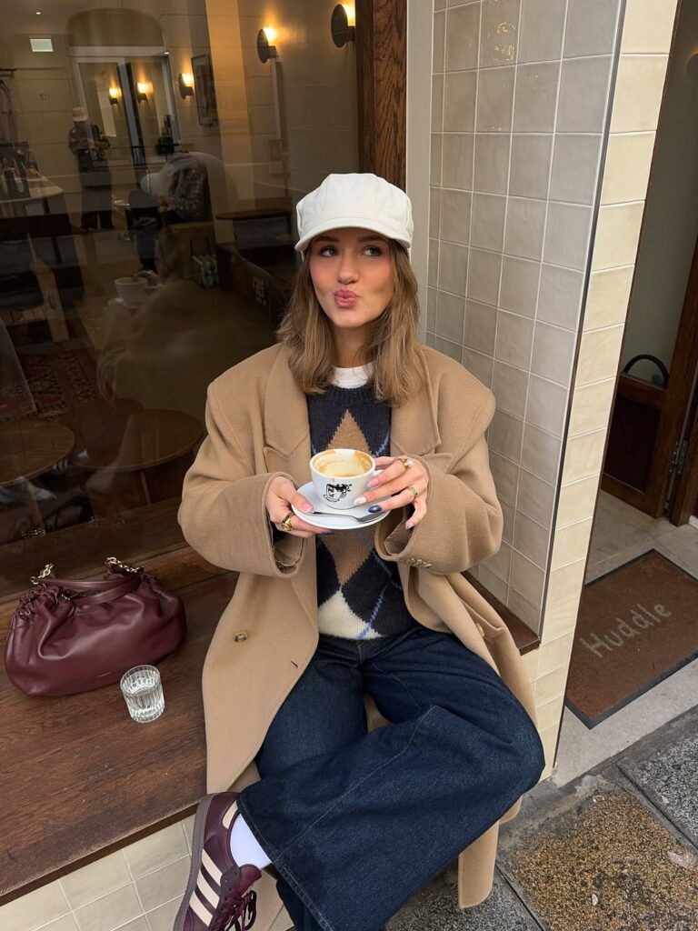 kristinervb - Argyle Sweater Outfit - Argyle Knits Trend Fall 2025 kristinervb - Argyle Sweater Outfit - Argyle Knits Trend Fall 2025