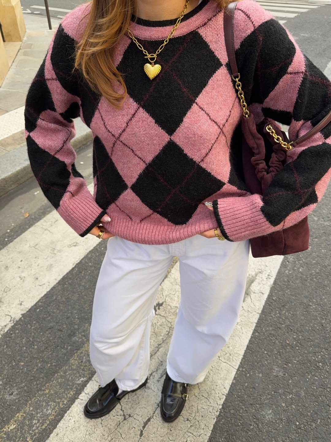 lucypage_ - Argyle Sweater Outfit - Argyle Knits Trend Fall 2025 lucypage_ - Argyle Sweater Outfit - Argyle Knits Trend Fall 2025