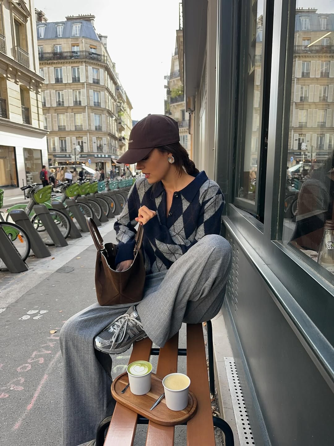 marie.helenedbs - Argyle Sweater Outfit - Argyle Knits Trend Fall 2025 marie.helenedbs - Argyle Sweater Outfit - Argyle Knits Trend Fall 2025