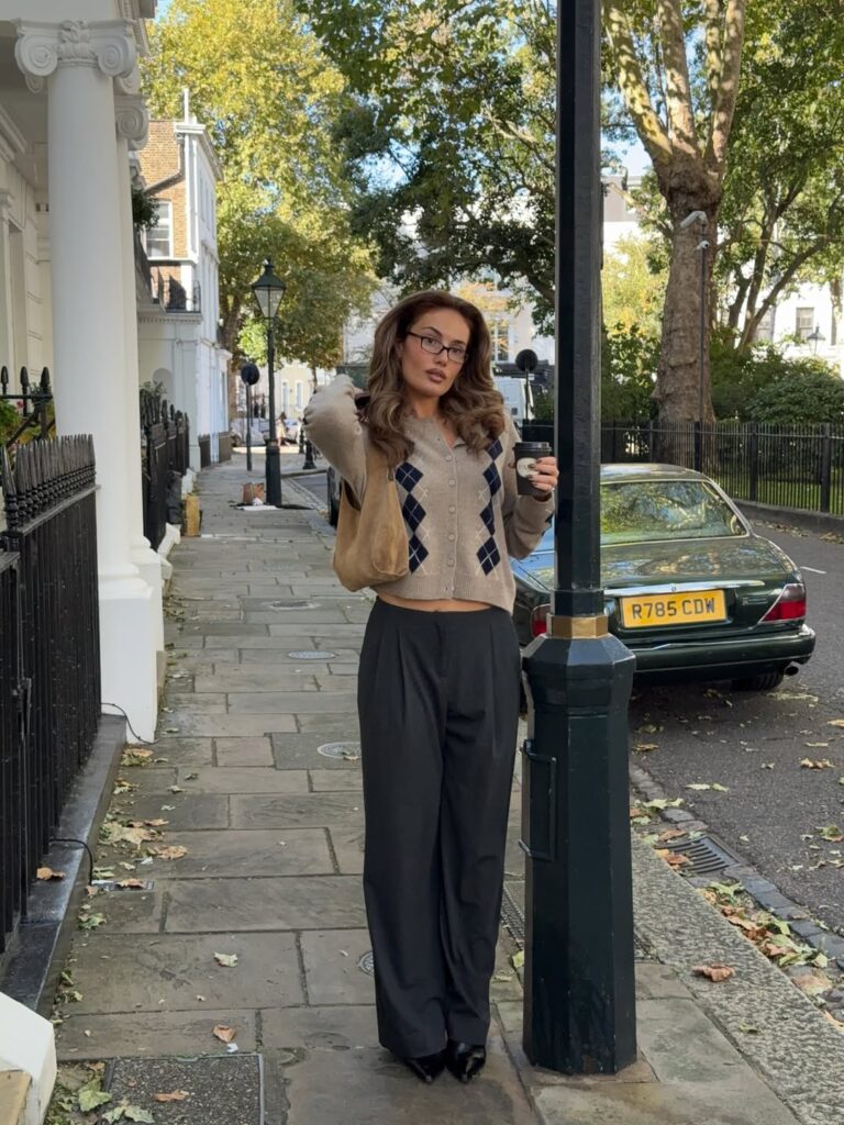 megancryder - Argyle Sweater Outfit - Argyle Knits Trend Fall 2025 megancryder - Argyle Sweater Outfit - Argyle Knits Trend Fall 2025