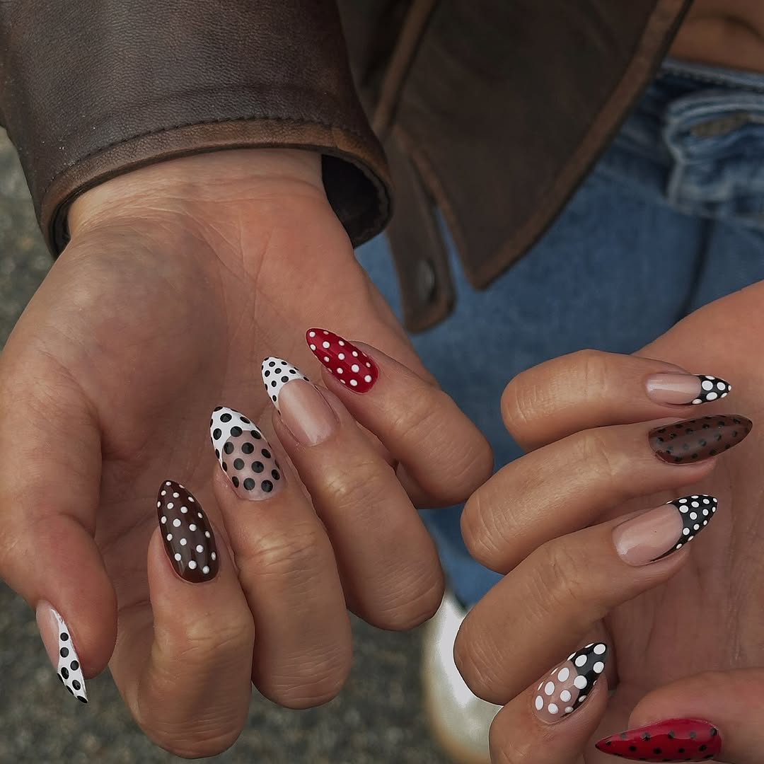 vibe_nailartistry - polka dot nails - polka dot nail ideas