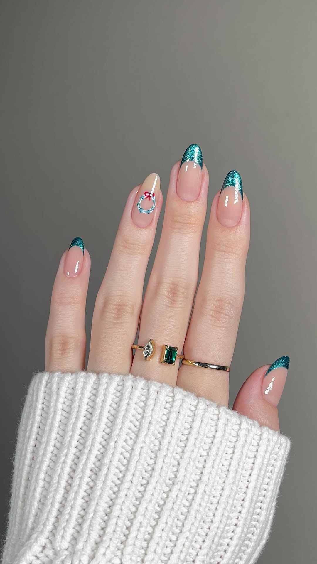 heajiheaji - french tip winter nails