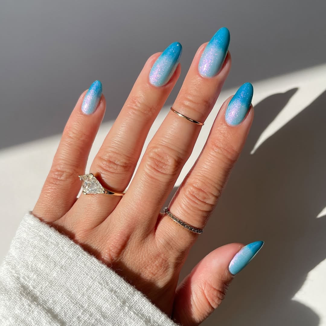 thatglosssauce - french tip winter nails