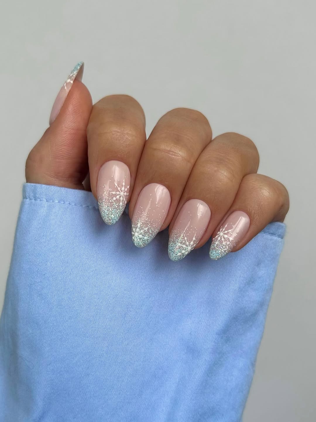 thenaillologist - french tip winter nails