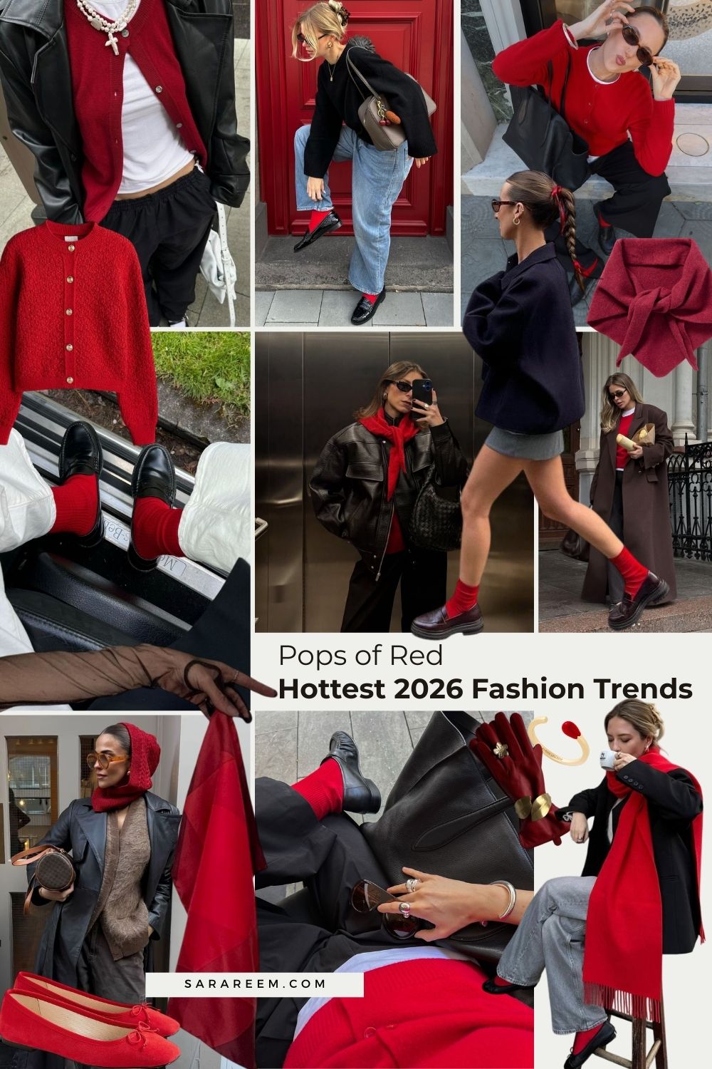 2026 Fashion Trends - Pops of Red