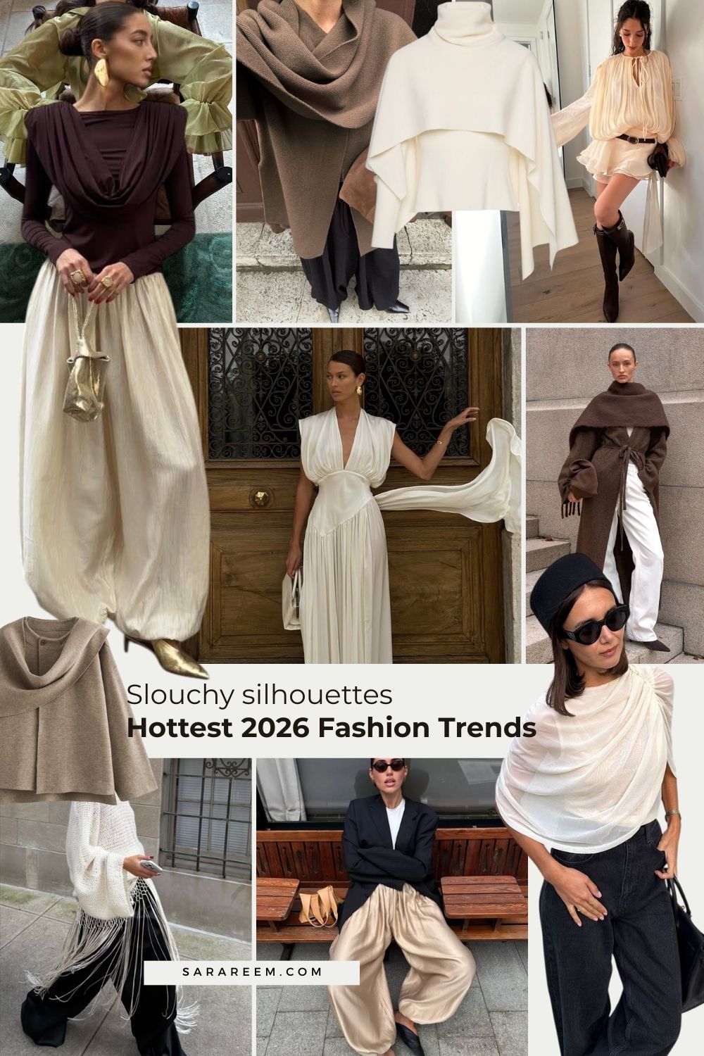 2026 Fashion Trends - Slouchy silhouettes
