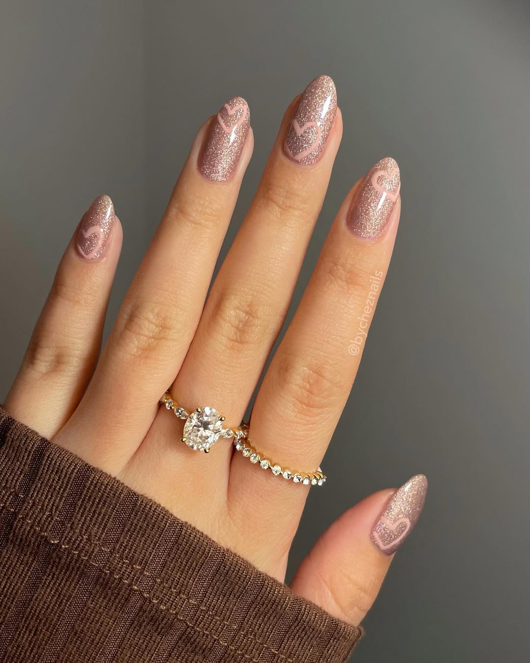 bycheznails - February nails - valentines nails 2026 - valentines nail ideas