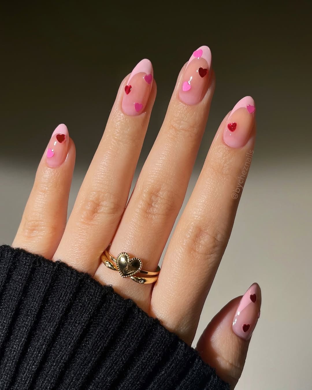 bycheznails - valentines nails 2026 - valentines nail ideas