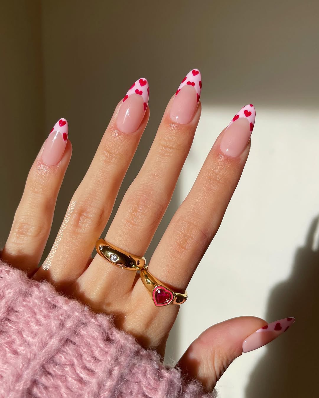 phoebesummernails - French Tip Valentines nails - Valentines nails - valentines nails 2026