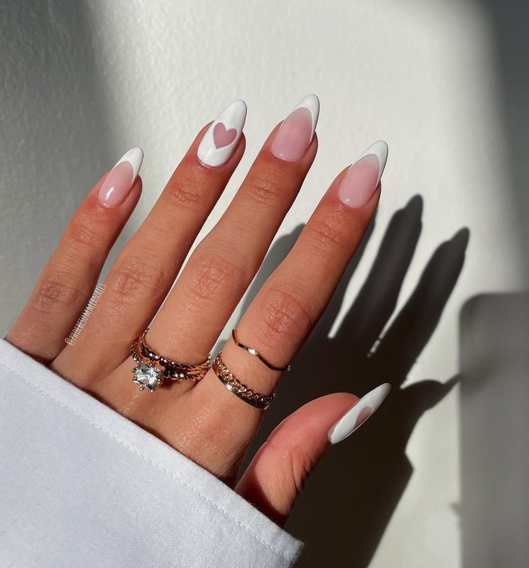 phoebesummernails - simple minimalist Valentines nails - Valentines nails - valentines nails 2026