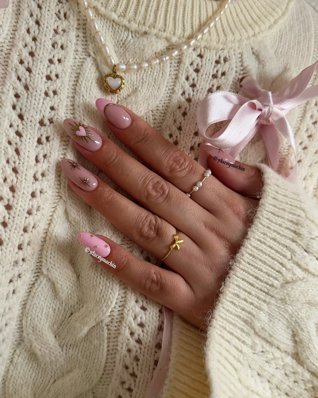 staceymachin - February nails - valentines nails 2026 - valentines nail ideas