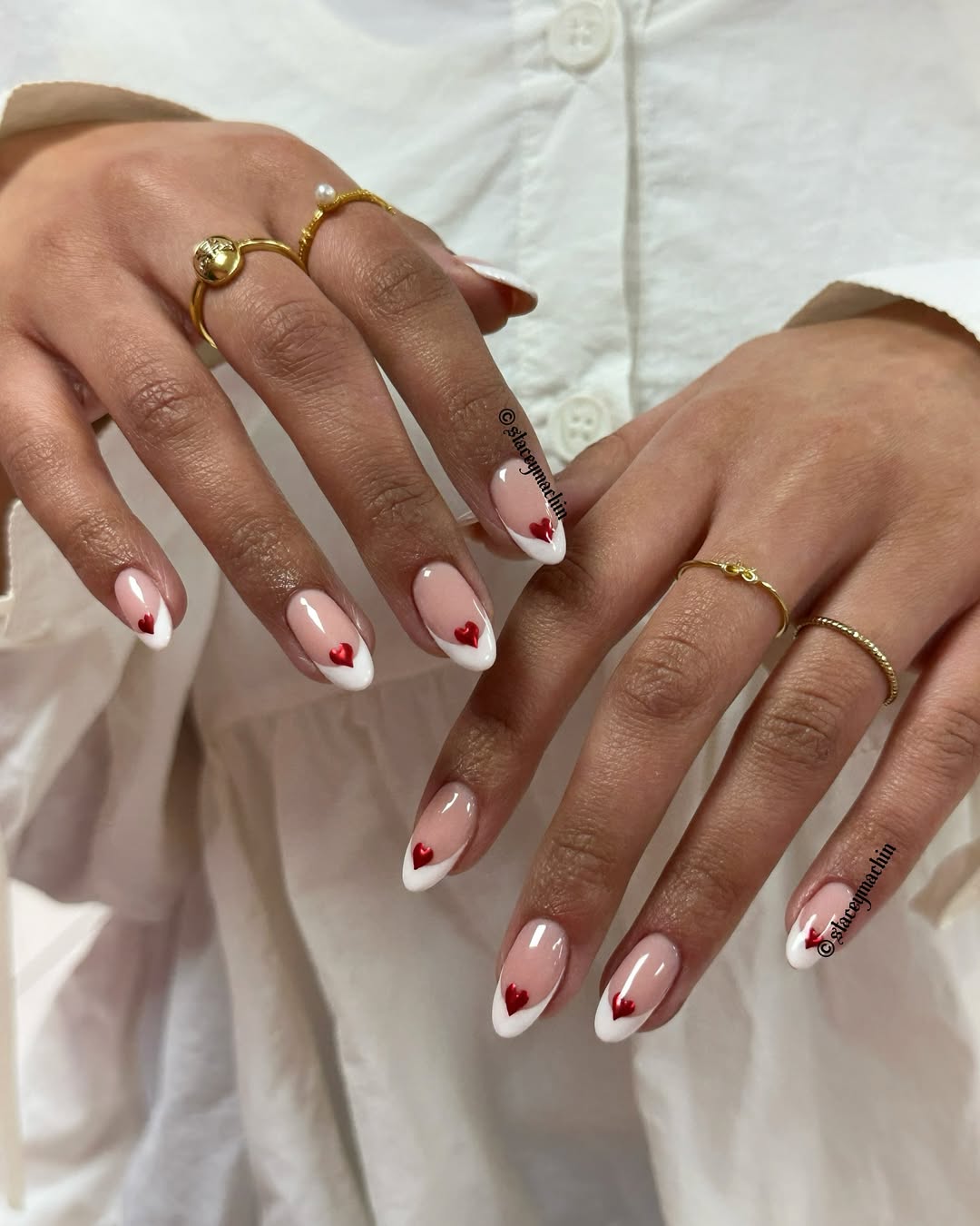 staceymachin - classy elegant Valentines nails - Valentines nails - valentines nails 2026