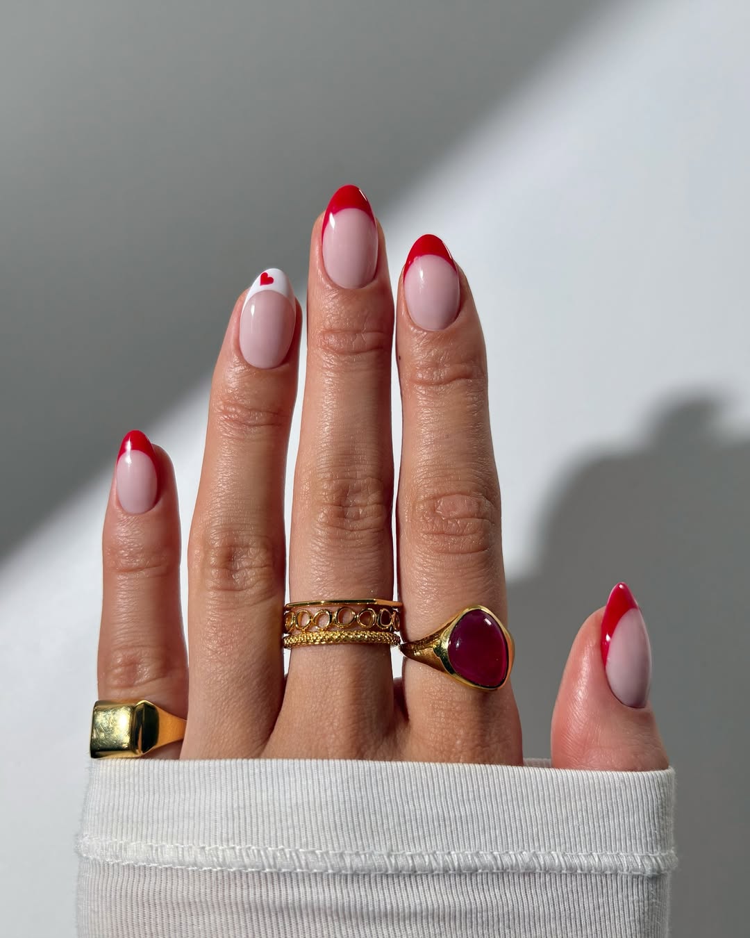 thenaillologist - French Tip Valentines nails - Valentines nails - valentines nails 2026