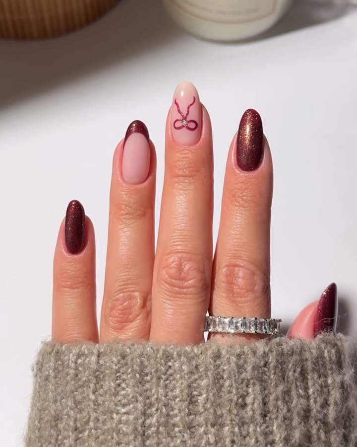 vviki.mani - simple minimalist Valentines nails - Valentines nails - valentines nails 2026
