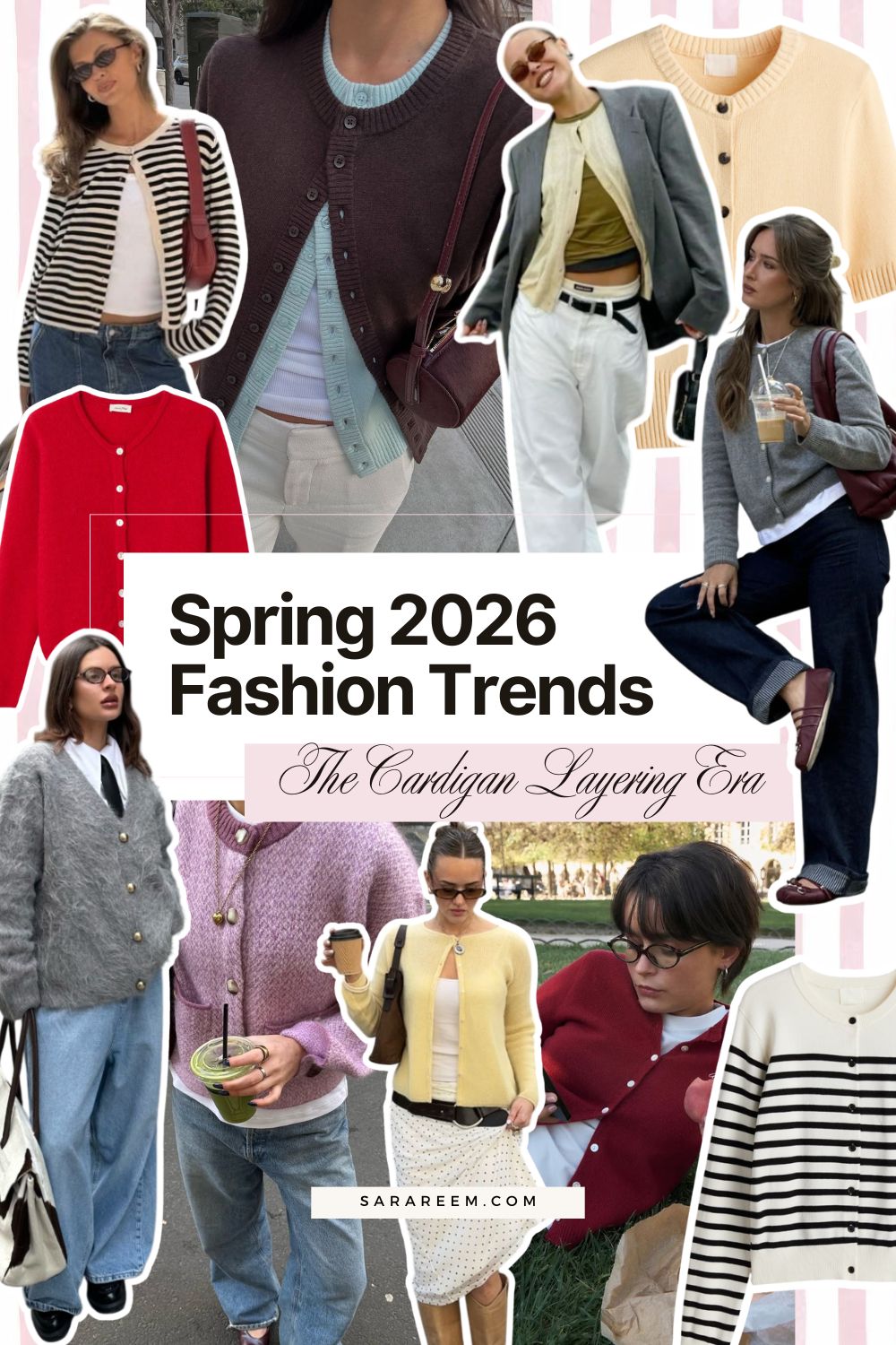 Spring 2026 Fashion Trends - The Cardigan Layering Era Spring 2026 Fashion Trends - The Cardigan Layering Era