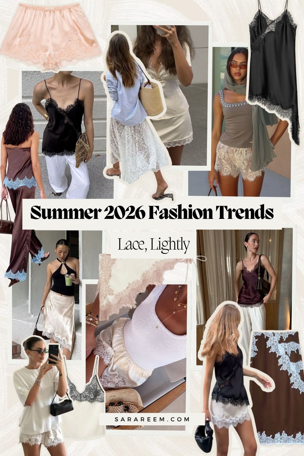 Summer 2026 Fashion Trends - Lace, Lightly