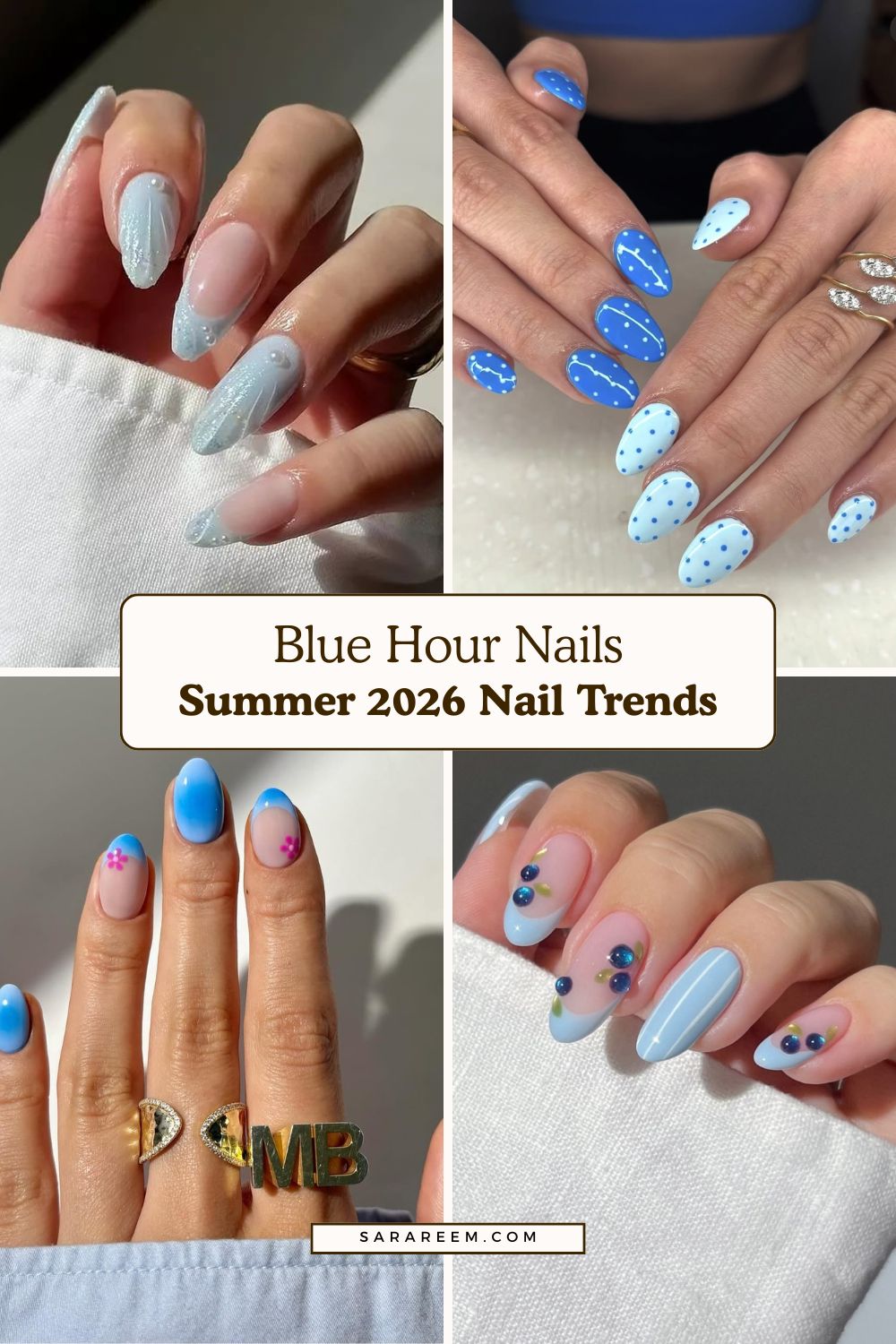 Summer 2026 nail trends - Blue Hour Nails Summer 2026 nail trends - Blue Hour Nails