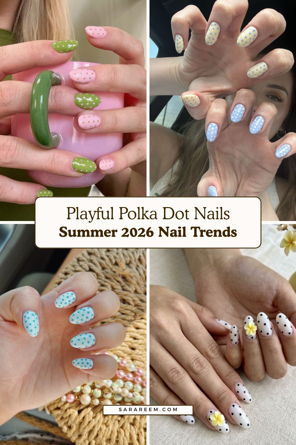 Summer 2026 nail trends - Playful Polka Dot Nails Summer 2026 nail trends - Playful Polka Dot Nails
