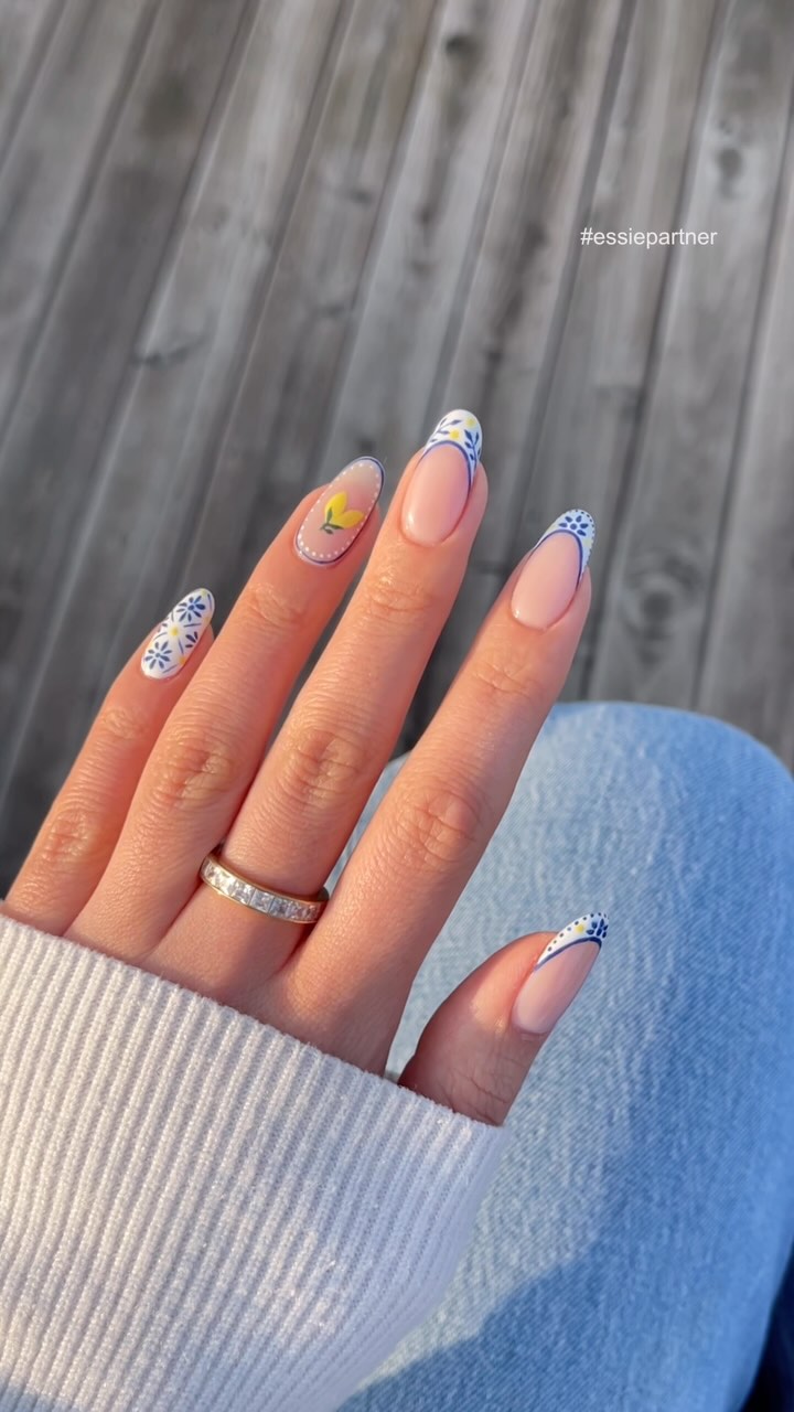 heluviee - summer french tip nails - french tip summer nails - french tip nails - french tip nail ideas