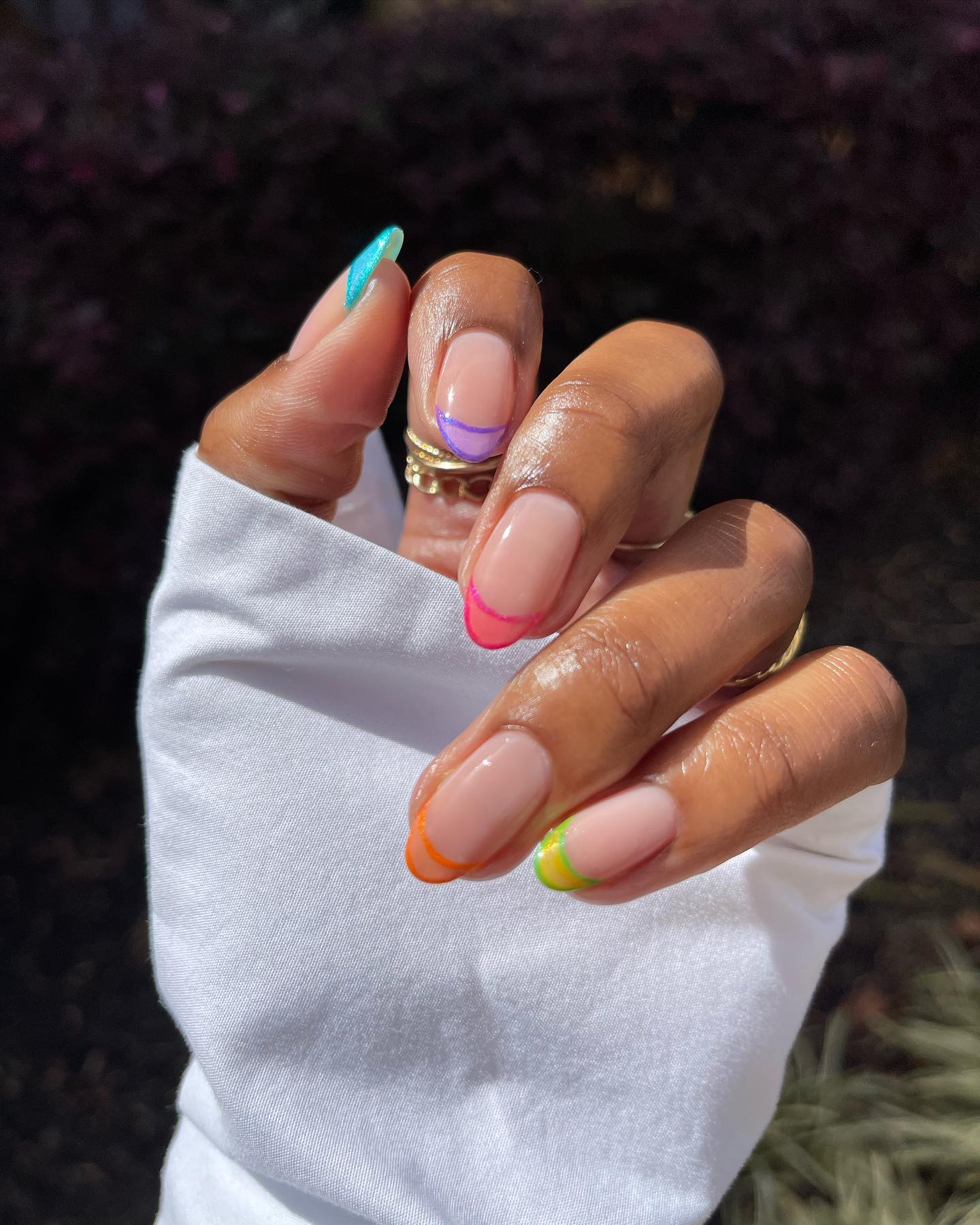 lolo.nailedit - summer french tip nails - french tip summer nails - french tip nails - french tip nail ideas