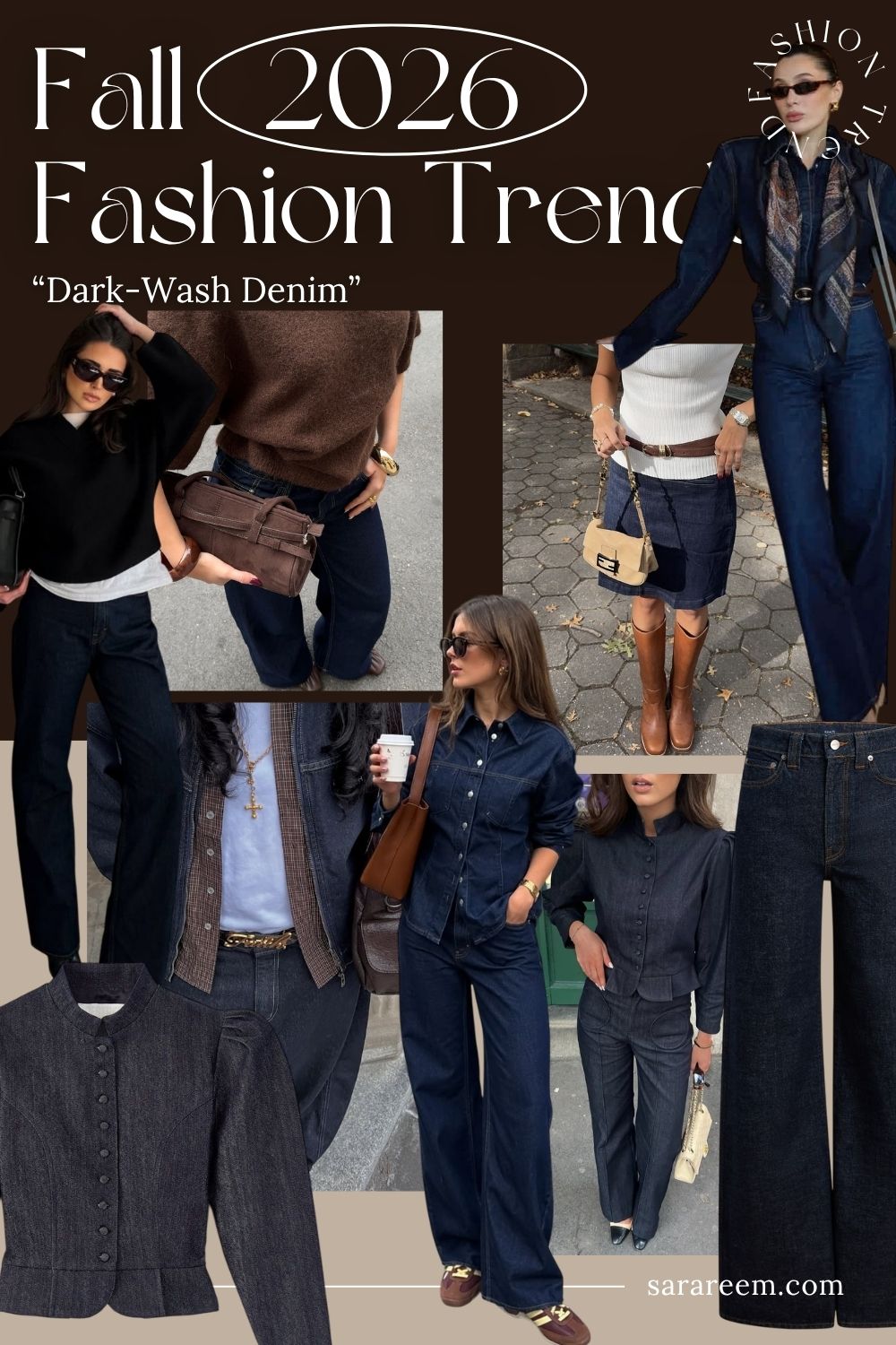 Fall 2026 Fashion Trends - Dark-Wash Denim
