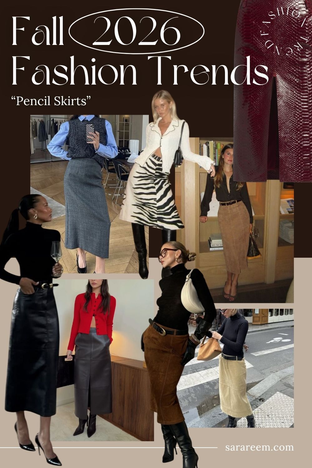 Fall 2026 Fashion Trends - Pencil Skirts