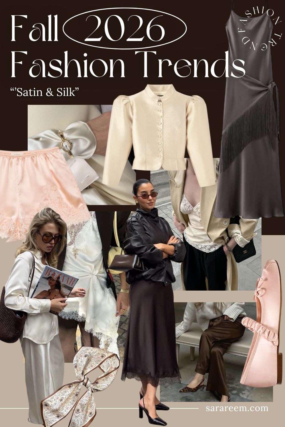 Fall 2026 Fashion Trends - Satin & Silk