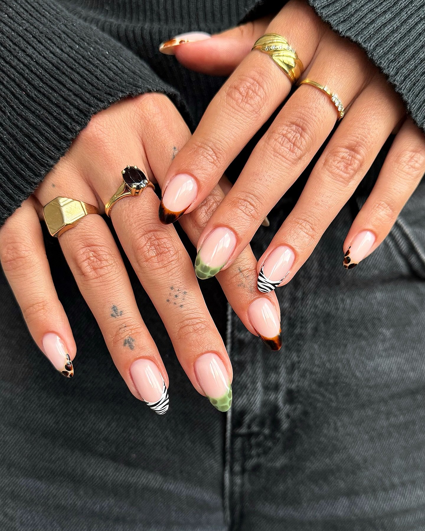 a.tbeaute - fall french tip nails - fall french tip nail ideas