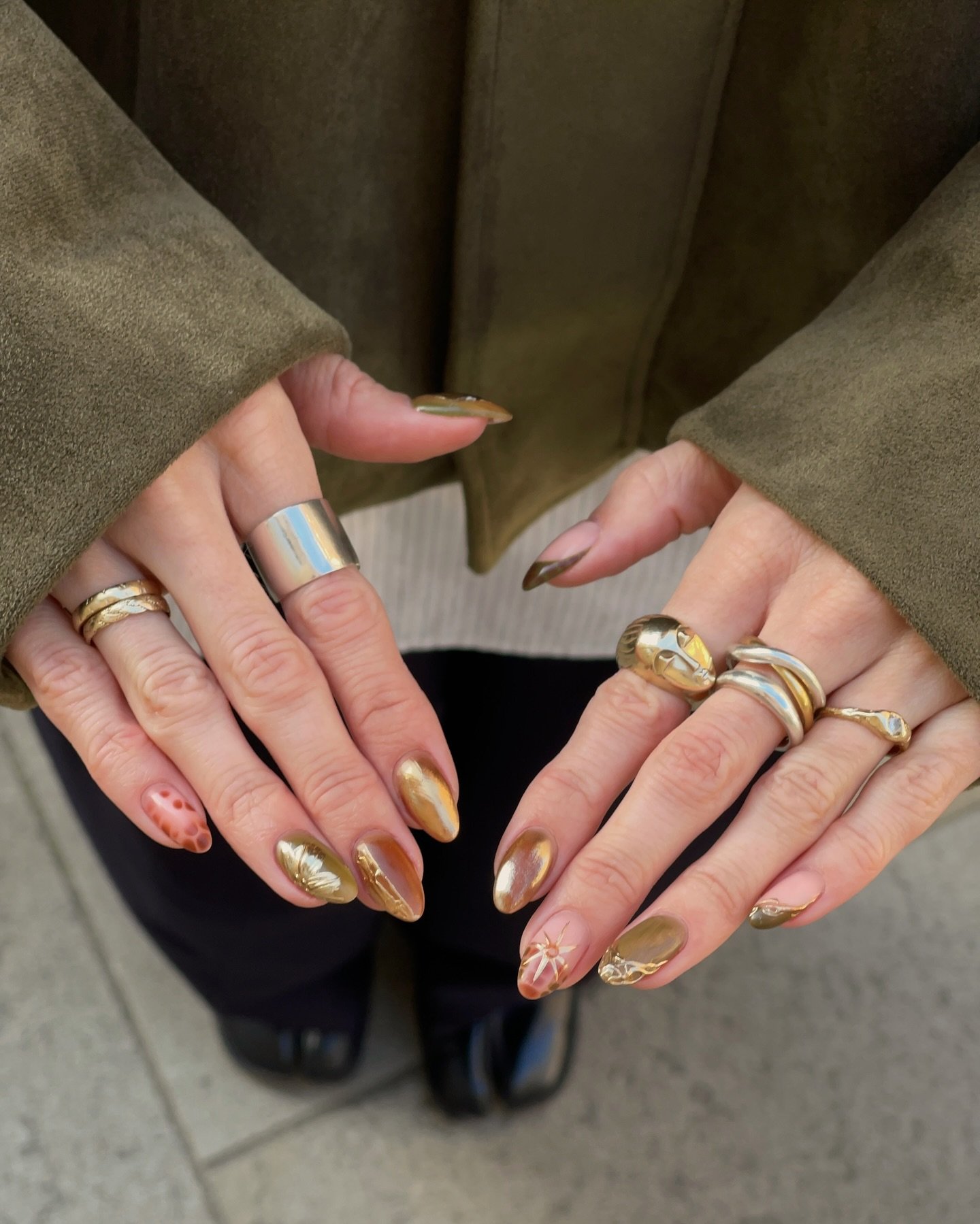 chloehayward_ - september nails - september nail ideas - fall nails - fall nail ide