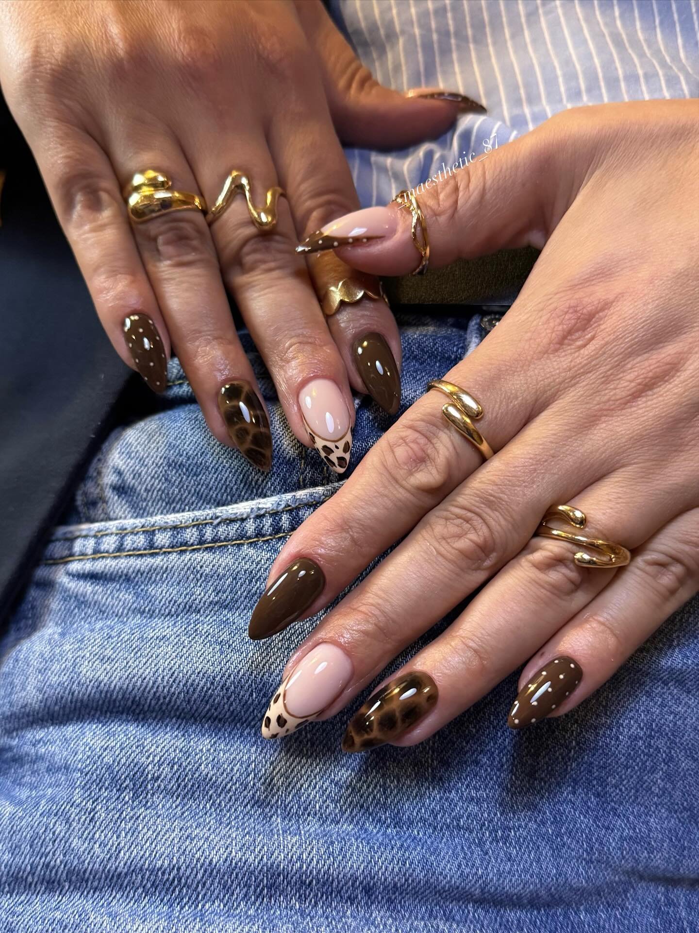 _maesthetic_87 - tortoiseshell nails - tortoiseshell nail designs - tortoiseshell nail ideas