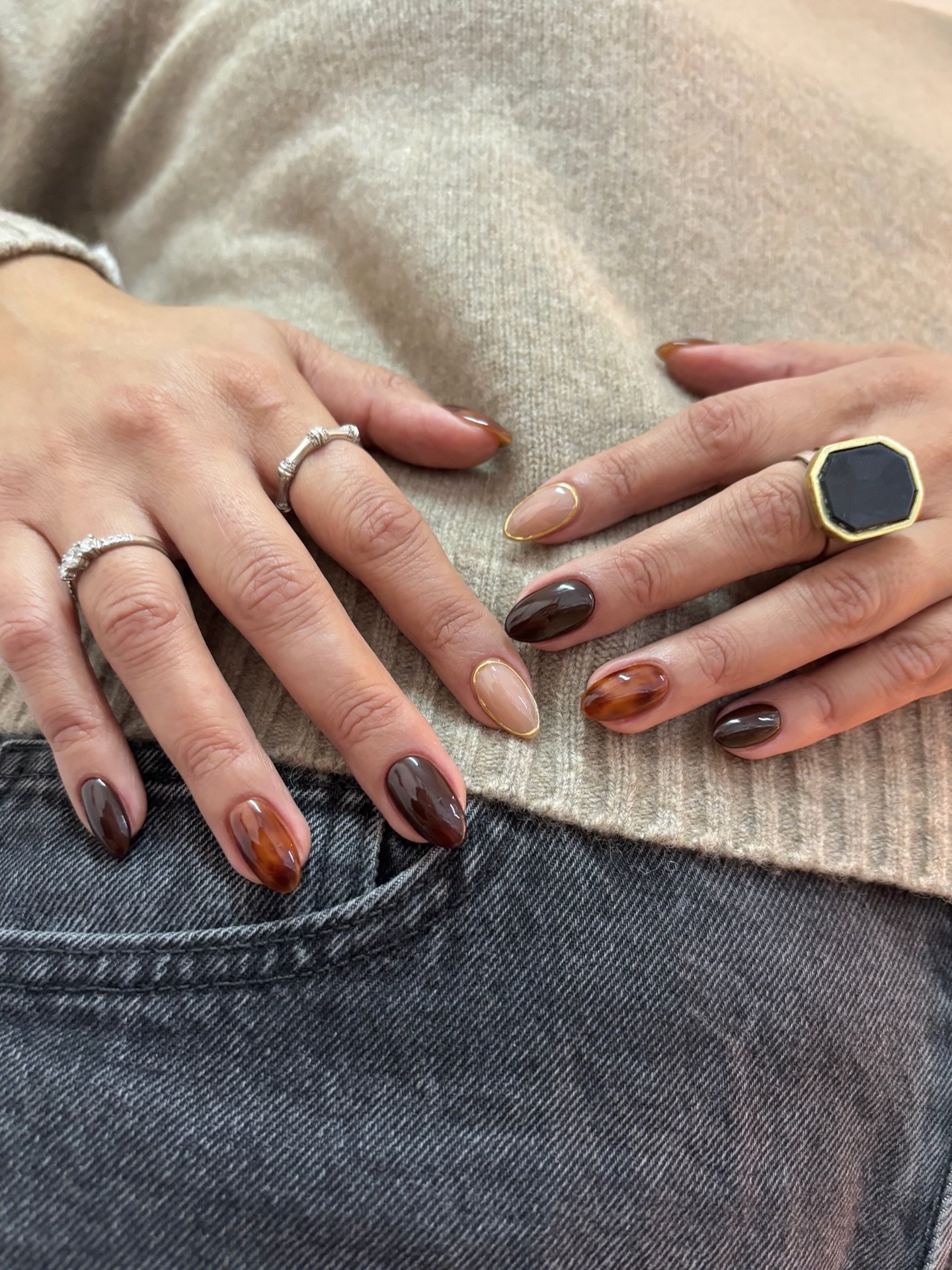 nicoleenailscl - tortoiseshell nails - tortoiseshell nail designs - tortoiseshell nail ideas